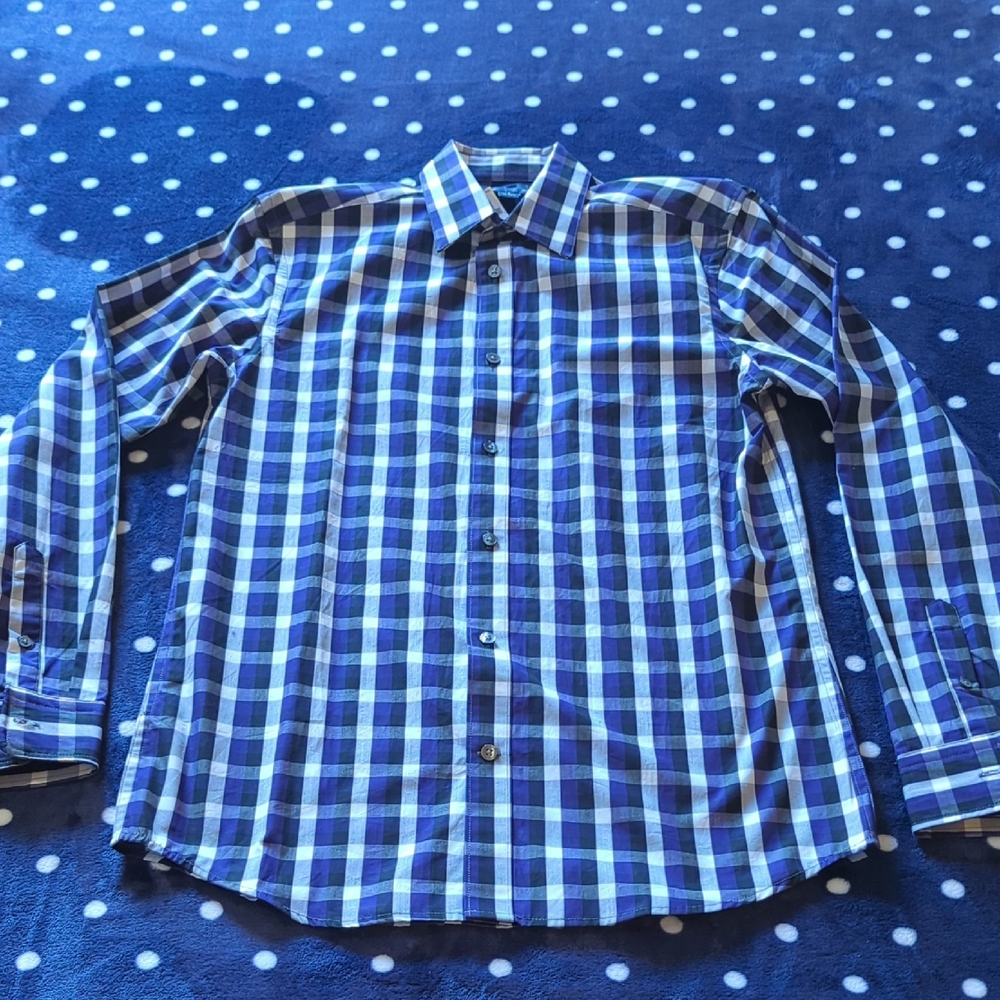 GAP Men's Slim Fit Plaid Button Down Shirt